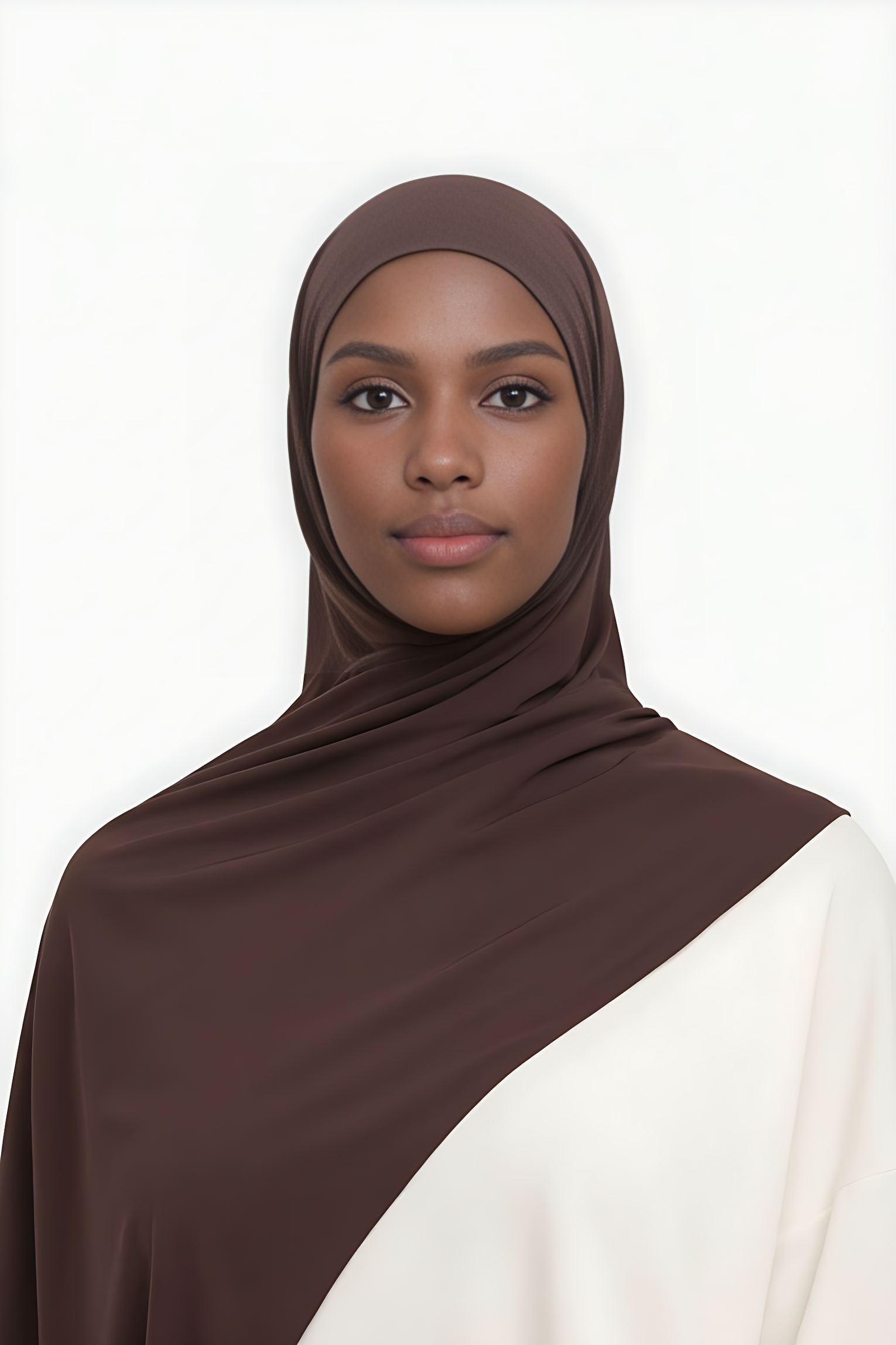 Liquid Jersey Hijab - Chocolate Brown -