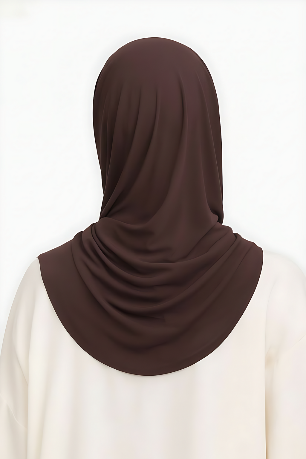 Liquid Jersey Hijab - Chocolate Brown -