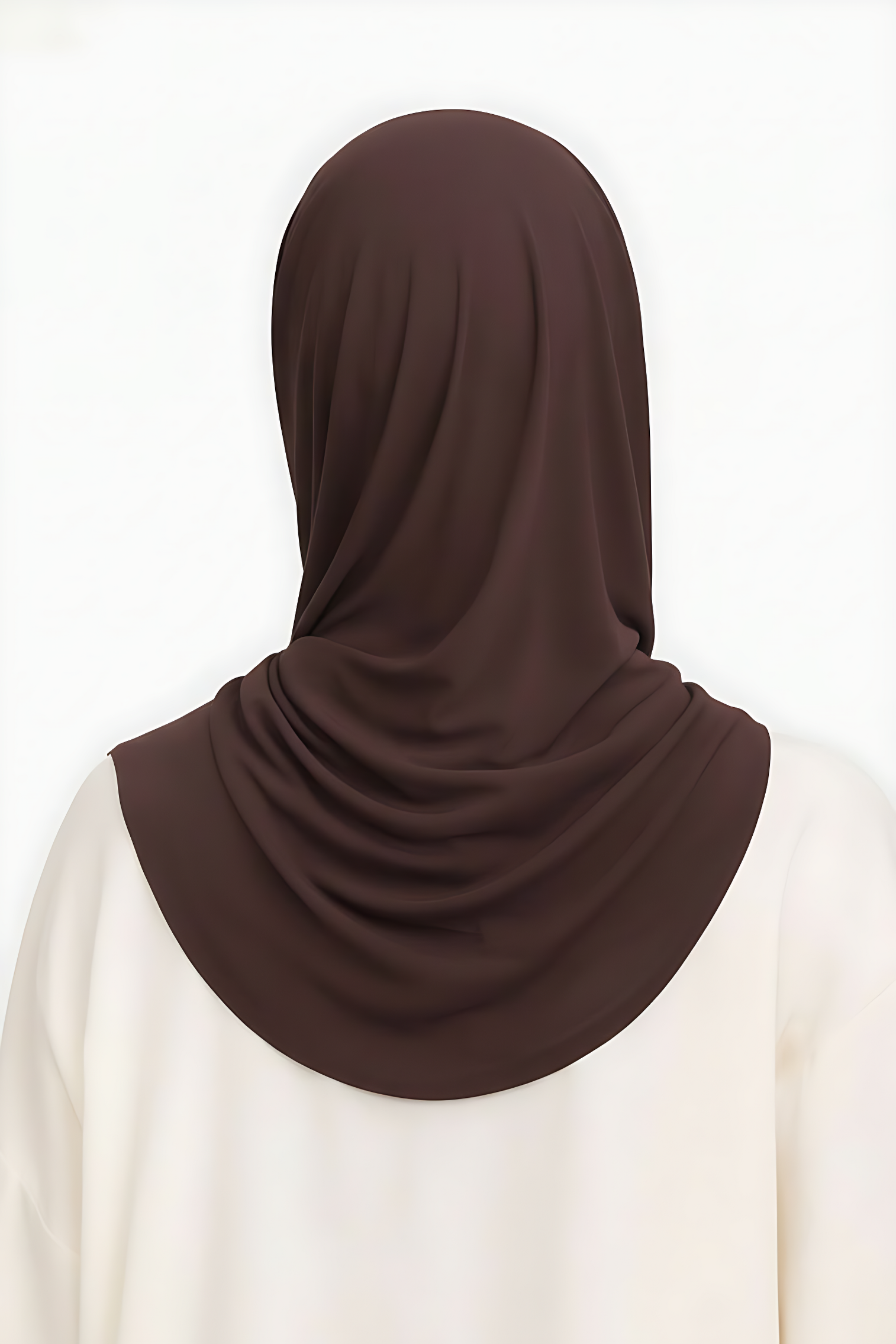 Liquid Jersey Hijab - Chocolate Brown -