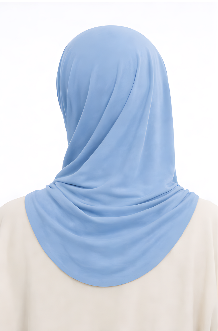 Liquid Jersey Hijab - Serene Blue -