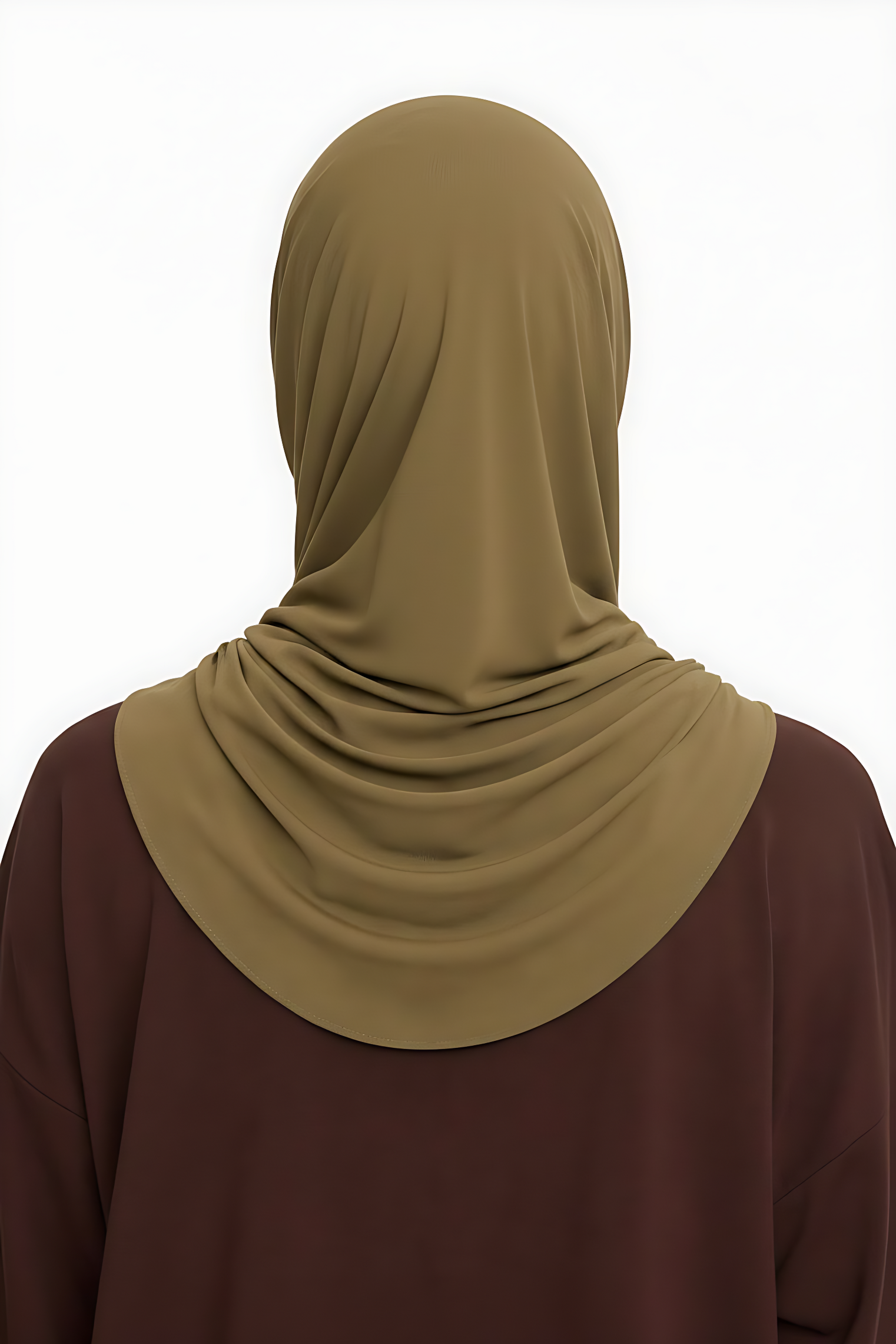 Liquid Jersey Hijab - Olive Khaki -