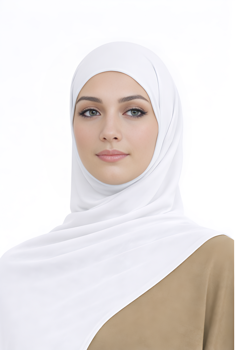 Liquid Jersey Hijab - White -