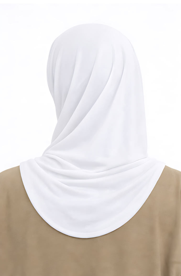 Liquid Jersey Hijab - White -