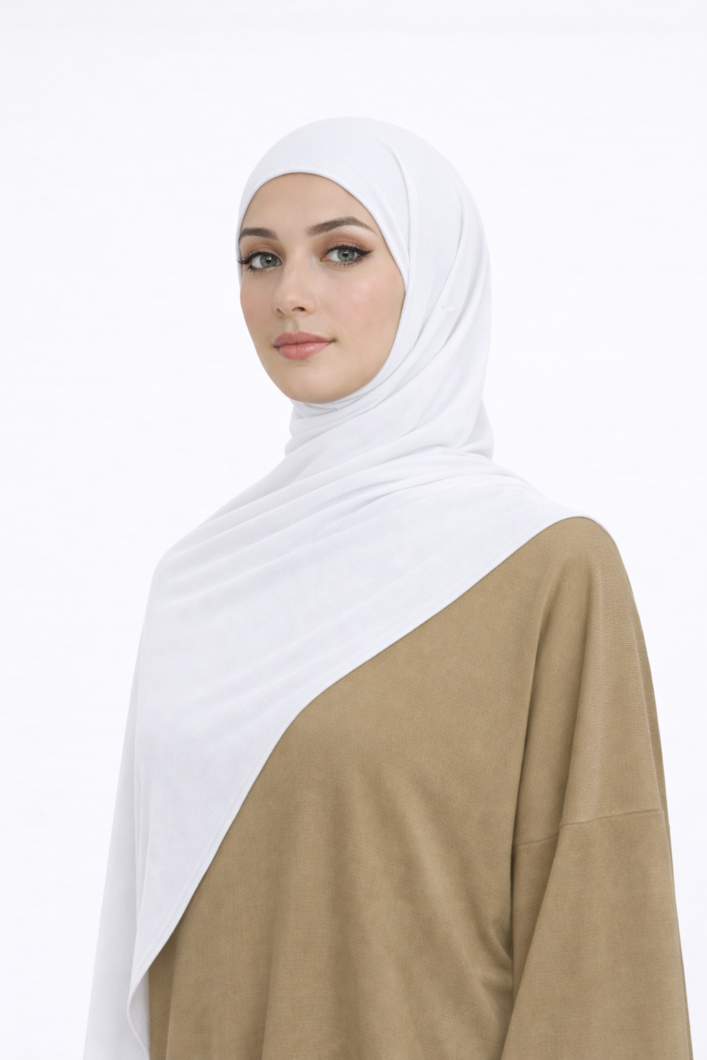 Liquid Jersey Hijab - White -