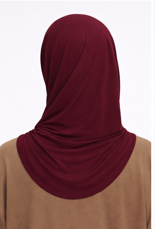 Liquid Jersey Hijab - Burgundy -