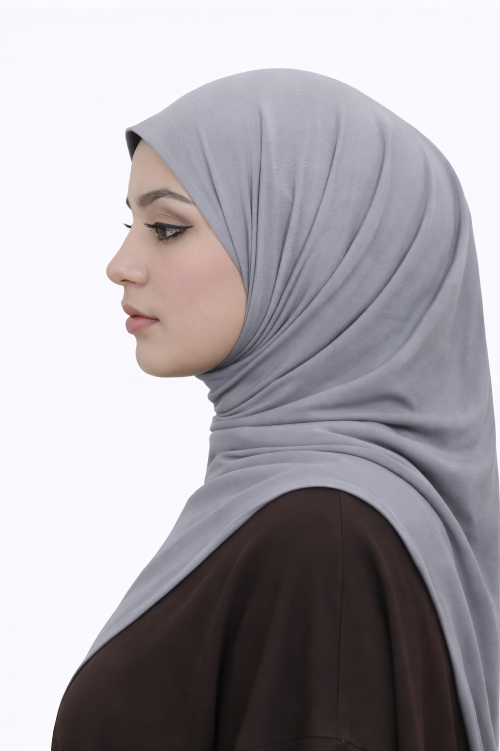 Liquid Jersey Hijab - Pearl Grey -