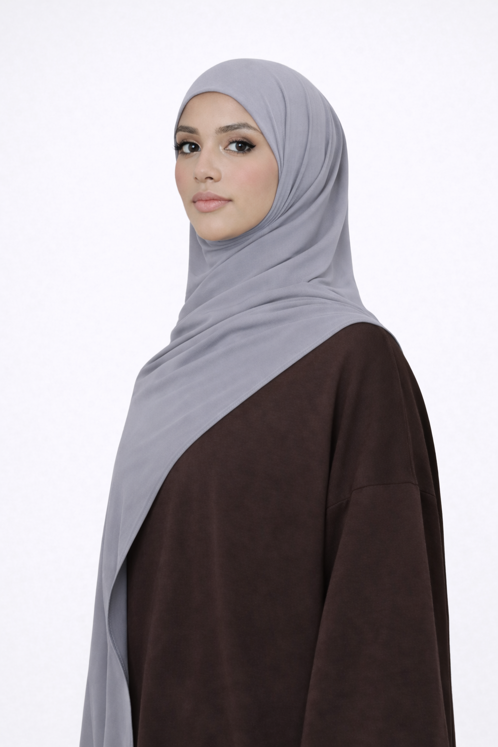 Liquid Jersey Hijab - Pearl Grey -