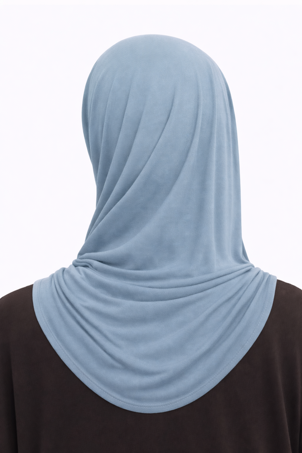 Liquid Jersey Hijab - Dusty Blue -