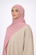 Liquid Jersey Hijab - Rose Blush -