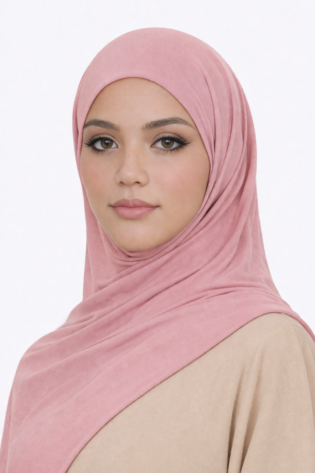 Liquid Jersey Hijab - Rose Blush -