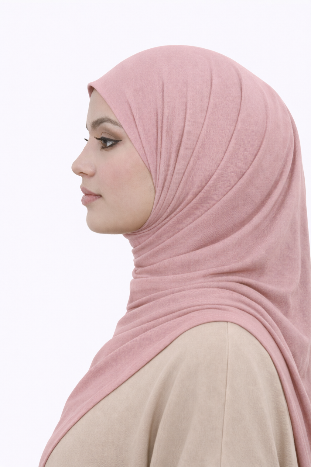 Liquid Jersey Hijab - Rose Blush -