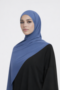 Liquid Jersey Hijab - Sapphire Mist Blue -