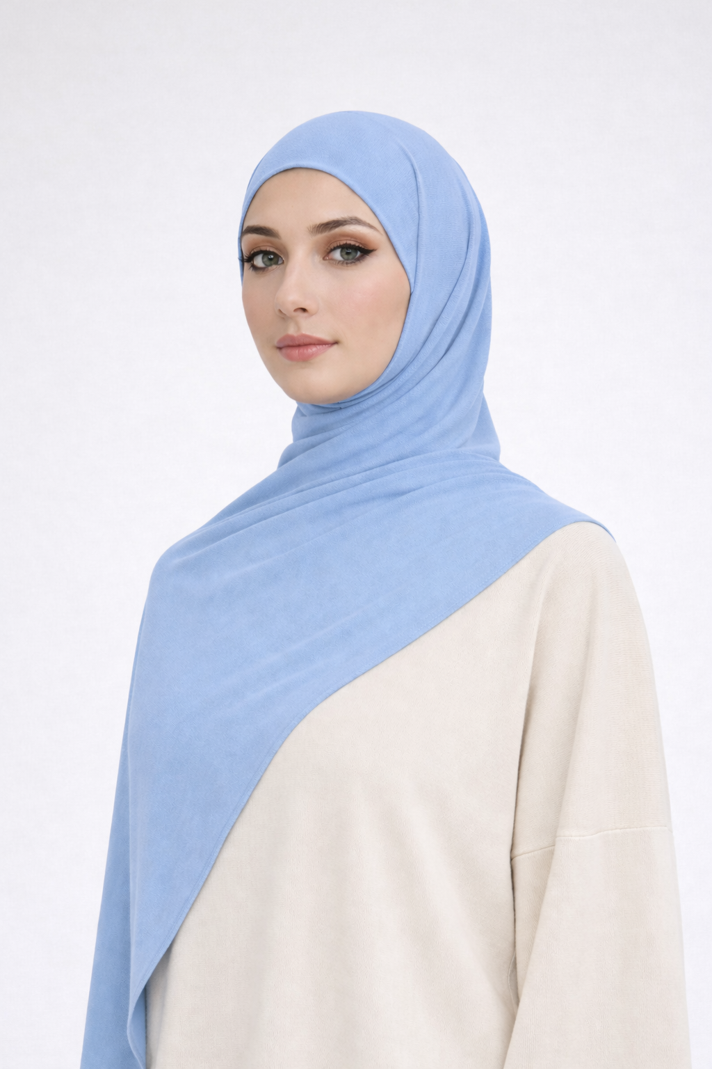 Liquid Jersey Hijab - Serene Blue -