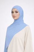 Liquid Jersey Hijab - Serene Blue -
